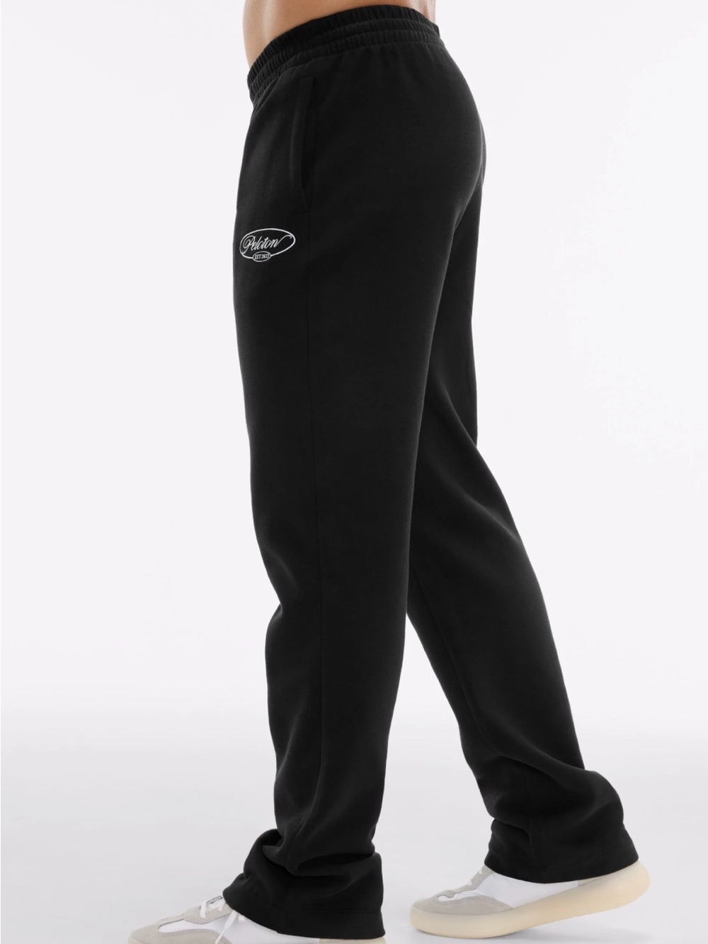 NWT Peloton Black Jogger Sweatpants with White Logo
